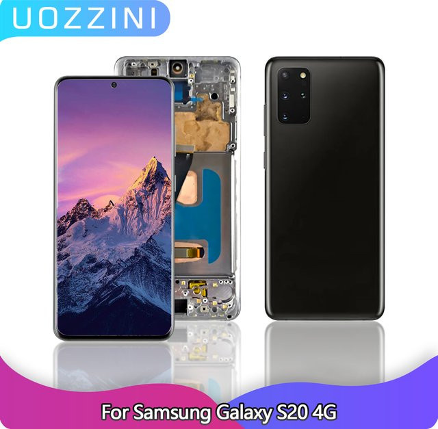 Samsung Galaxy S20 4G Ersatz LCD-Display mit Touchscreen und Rahmen in Schwarz - Bild 1