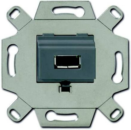 ABB USB-Ladesteckdose IP20 mit USB-A Anschluss in Maus-Grau - Bild 1