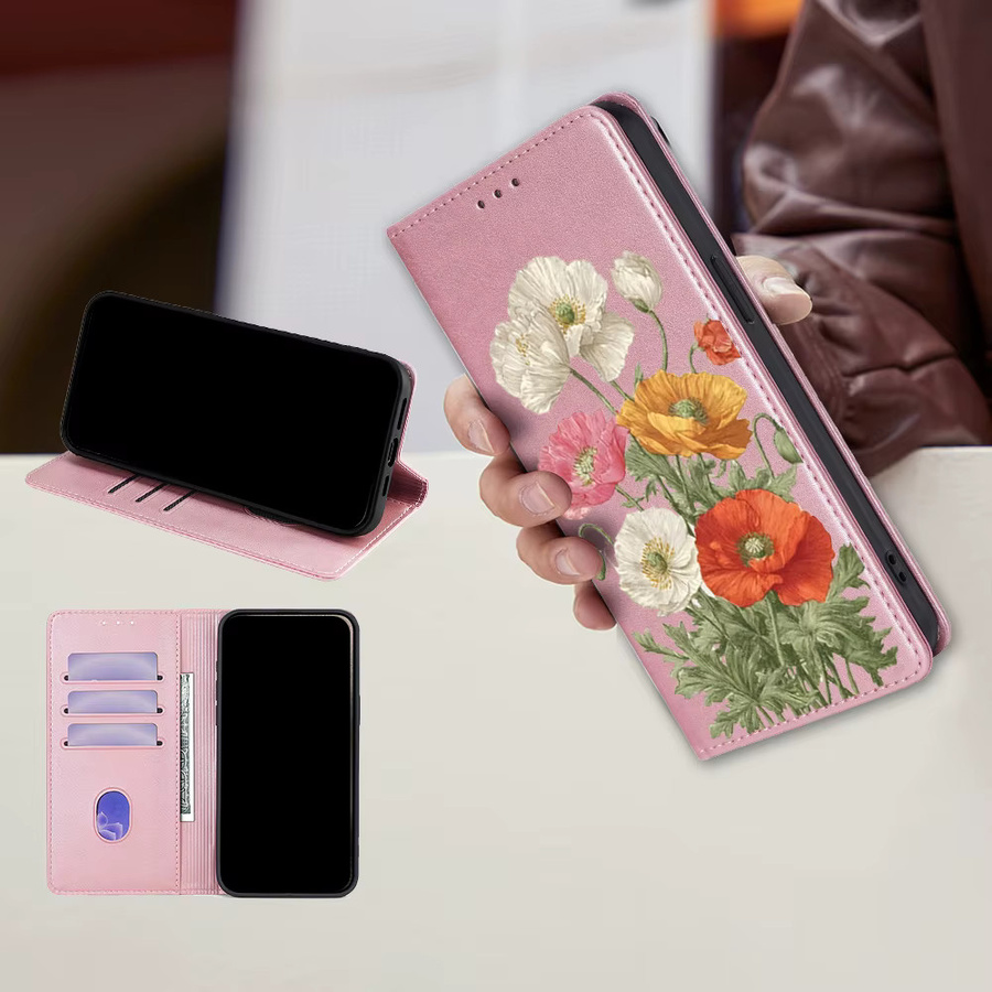 Magnetische Leder-Brieftaschenetui Schutzhülle für Samsung Galaxy S26 Ultra S25 FE S24 S23 S22 mit Flip-Funktion in Purple - Bild 3