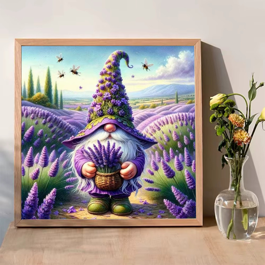 Momoart DIY Diamantstickerei Zwerg Porträt als Mosaik-Bild in Multicolour, B/B/B: 20 x 20 x 20 cm - Bild 3