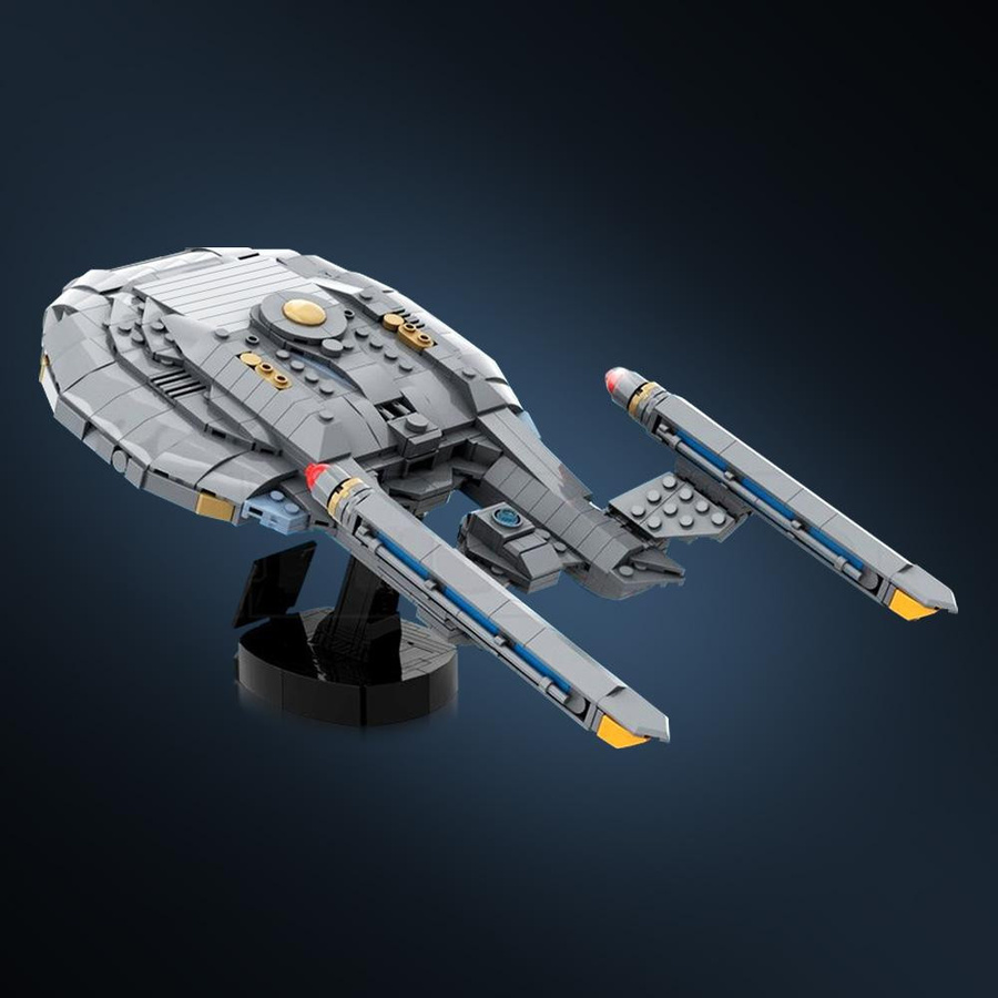 Gobricks Enterprise (NX-01) Midi-Maßstab Bausteine Space Trek ab 14 Jahren - Bild 2