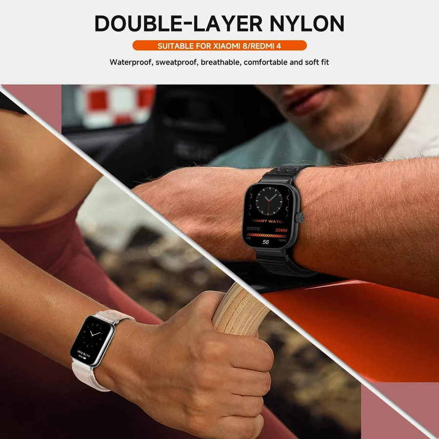Xiaomi Uhrenarmband Nylon, Schwarz, Unisex - Bild 6