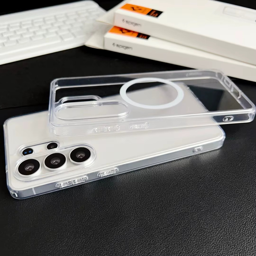 Spigen PC Matte Magnetic Crystal Clear Design-Hülle für Samsung Galaxy S26 Ultra, S25 und S24 Plus in Transparent mit MagSafe und stoßfester Hartschale - Bild 5