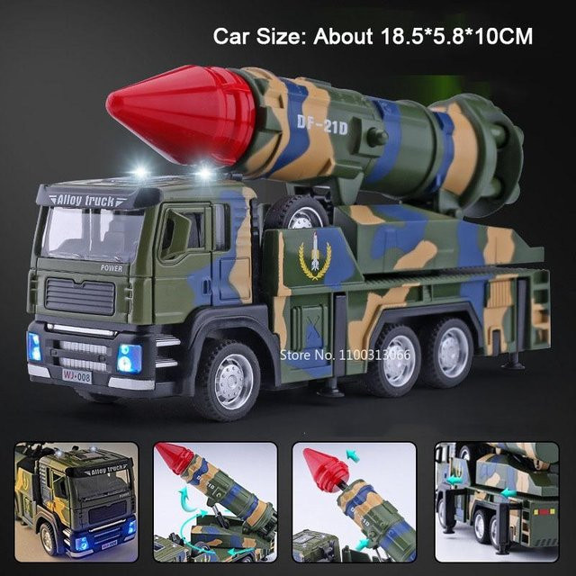 Linyi toy car Raketenfahrzeug Raketenwerfer, 1:32, Metall, ab 14 Jahre - Bild 1