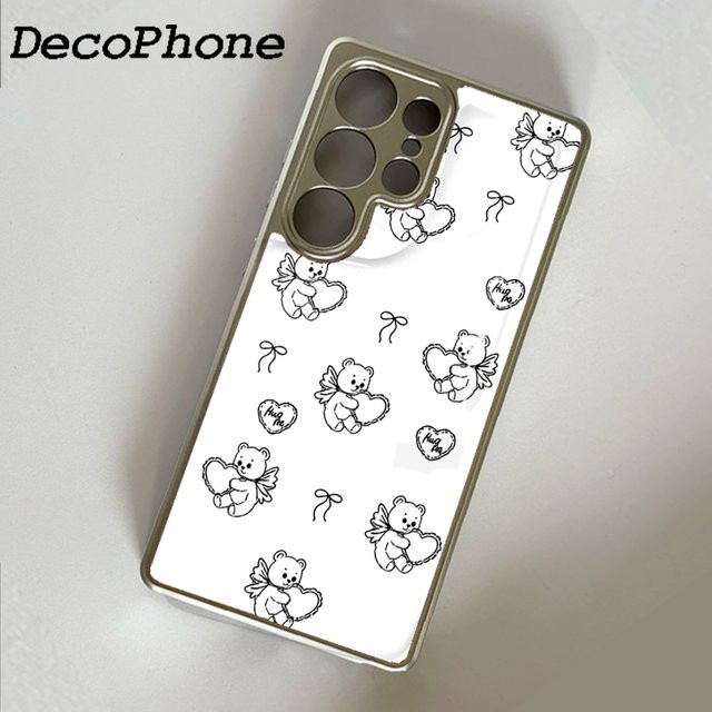Sturzsichere Samsung Galaxy Handyhülle mit süßem Bären-Design aus Epoxy für Galaxy S23 S24 S25 Plus FE Ultra Edge - Bild 1