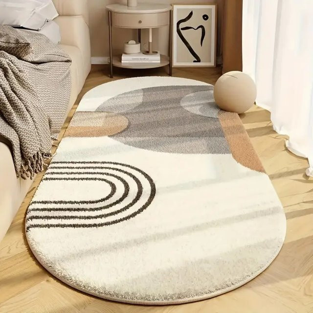 VIKAMA Weicher Teppich für Schlafzimmer und Wohnzimmer, maschinenwaschbar, B/T: 120 x 50 cm - Bild 1
