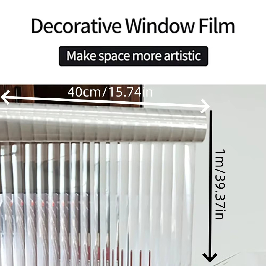 Changhong Glasfolie für Badezimmerfenster transparent und undurchsichtig mit Anti-Peep-Effekt und modernem Design - Bild 2
