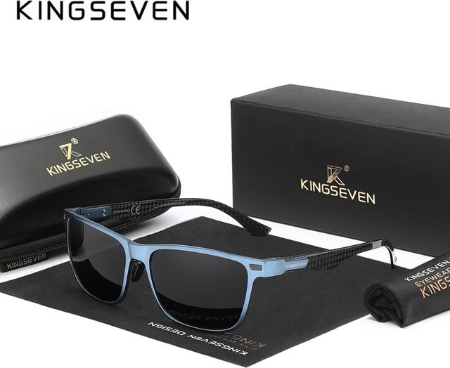 Kingseven Sonnenbrille, Unisex, Vollrand, Aluminium, rectangular - Bild 1