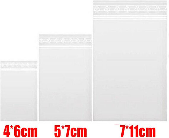 100 Stück wiederverschließbare Zip-Beutel aus transparentem Kunststoff für die Lebensmittelaufbewahrung und Verpackung - Bild 1