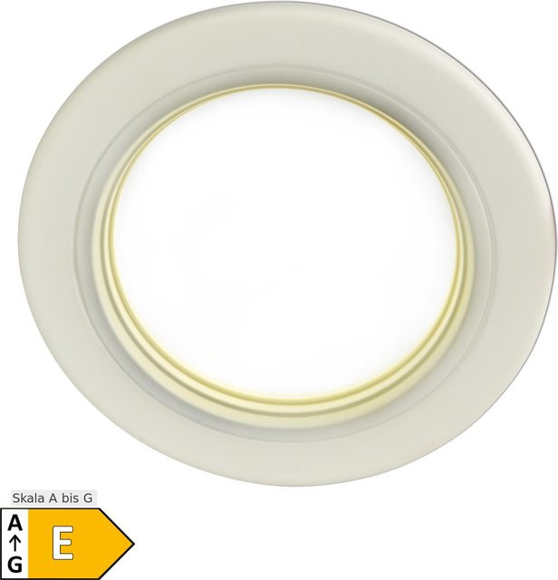 Näve LED-Deckeneinbauleuchte Point, weiß, inkl. Leuchtmittel, warmweiß, Durchmesser: 12,5 cm, Höhe: 6 cm - Bild 1