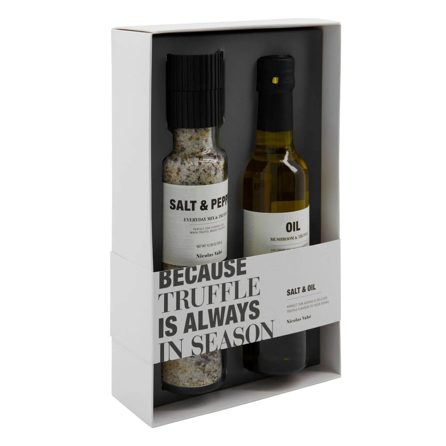 Nicolas Vahe Geschenkbox Trüffelsalz & Trüffelöl 2 x 150 g - Bild 1
