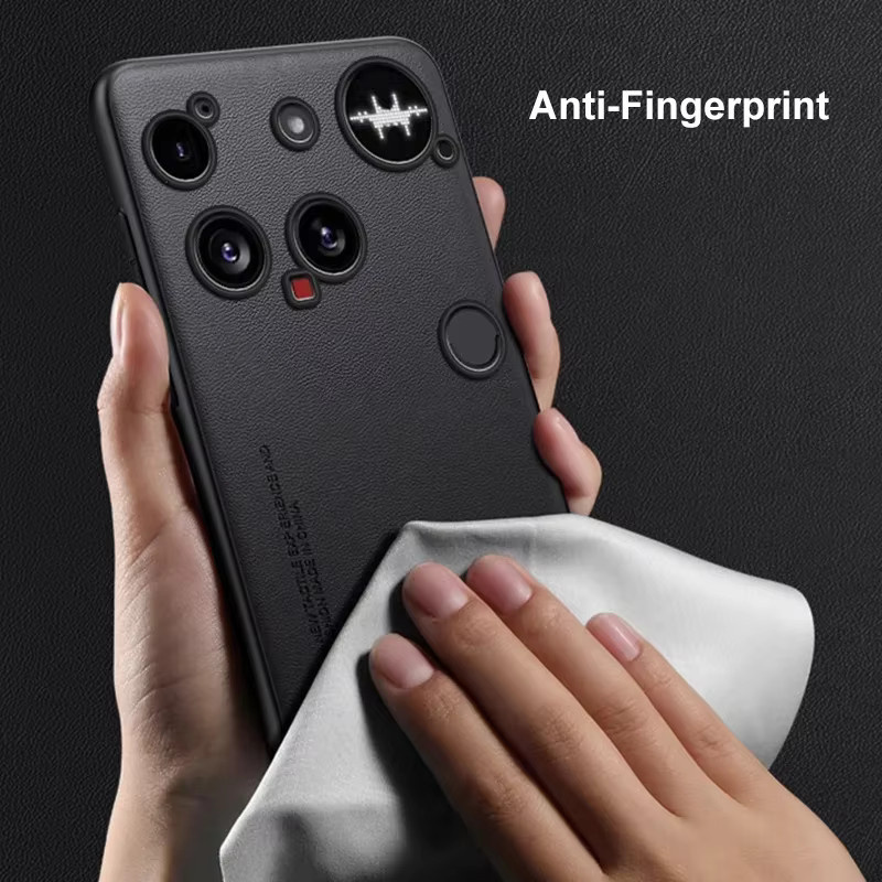 EUCAGR Luxus PU Leder Handyhülle für Nothing Phone 3, 3A Pro und 3A in Orange mit Silikon Vollschutz - Bild 2