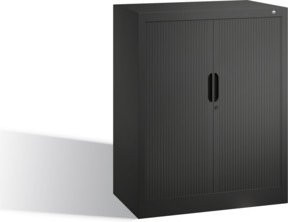 C+P Akten-Sideboard Omnispace mit Rollladen in Schwarzgrau, H: 103,0 cm, B: 80,0 cm, T: 42,0 cm - Bild 1