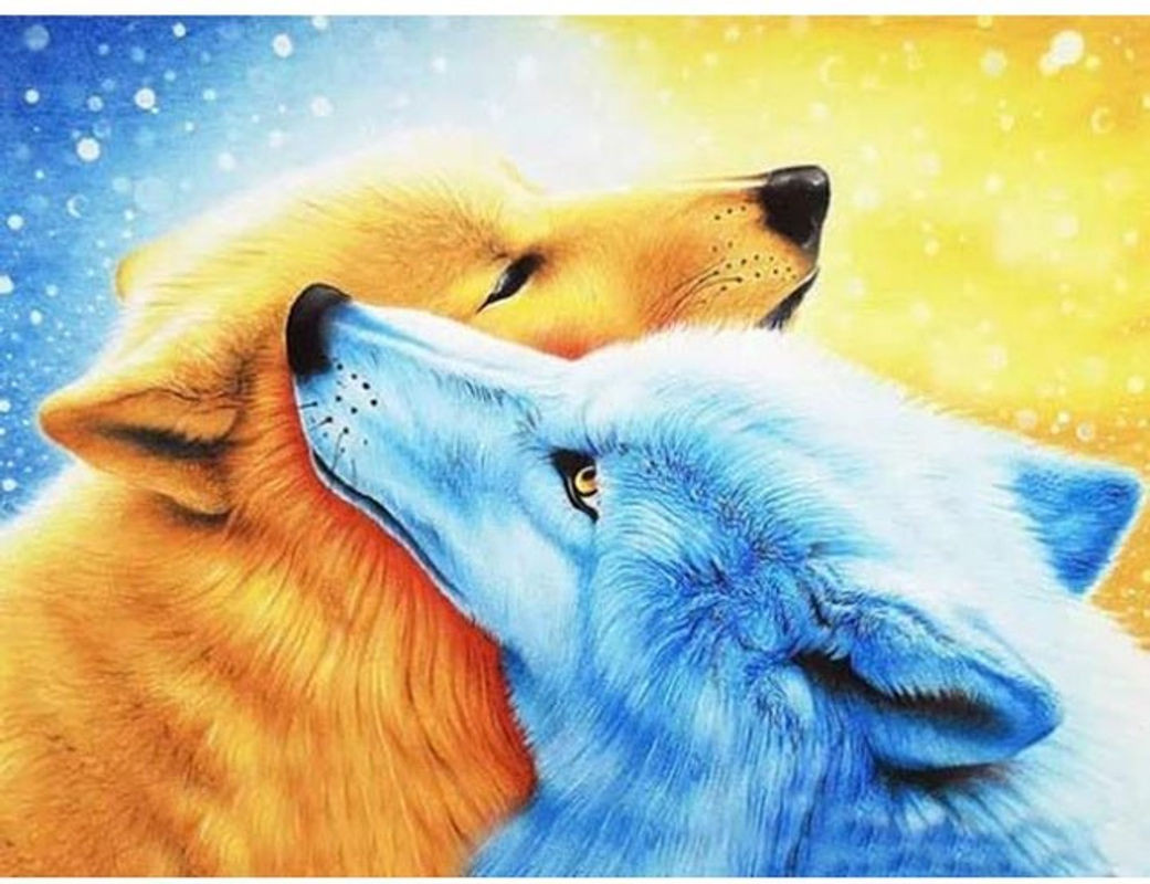 FIYO Diamond Painting Set mit Tierprint in Mosaik-Optik, Mehrfarbig, B/H: 30 x 20 cm - Bild 1