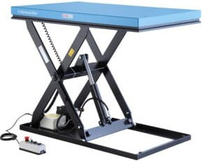 HanseLifter Hubtisch Typ HIW1.0EU in Blau mit 500 kg Tragfähigkeit und 230V, B/T/H: 130 x 80 x 52 cm - Bild 1
