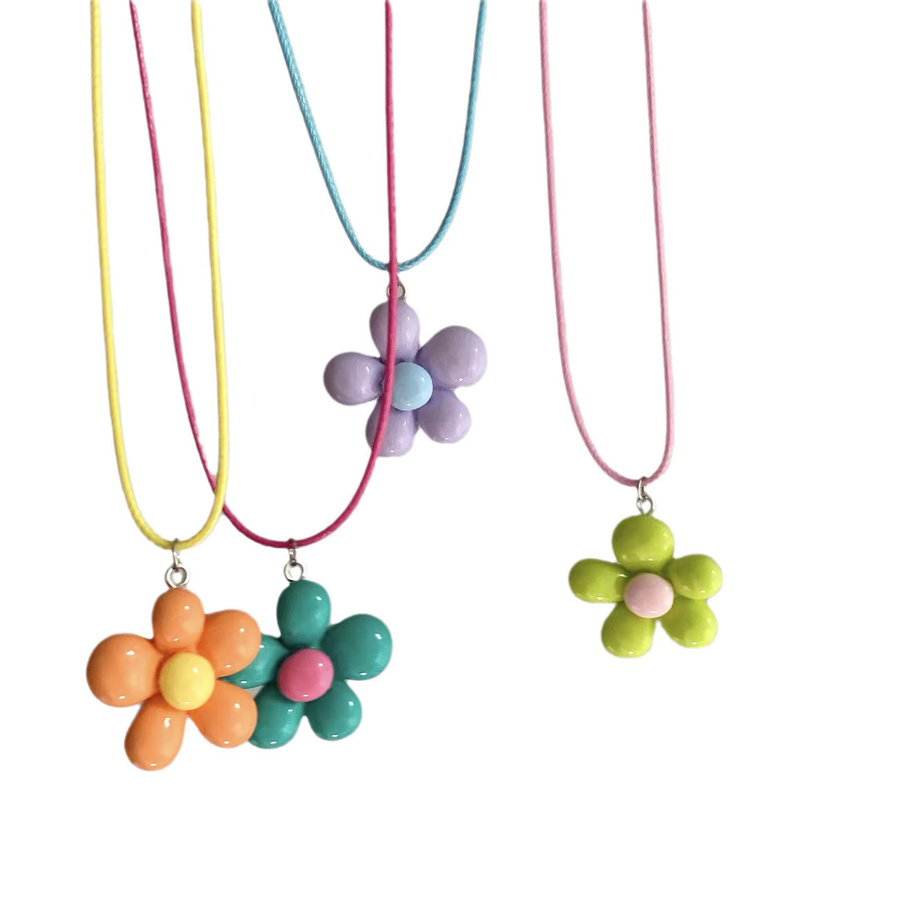 LATS Halskette, Blumen-Anhänger, Bunt, Damen - Bild 2