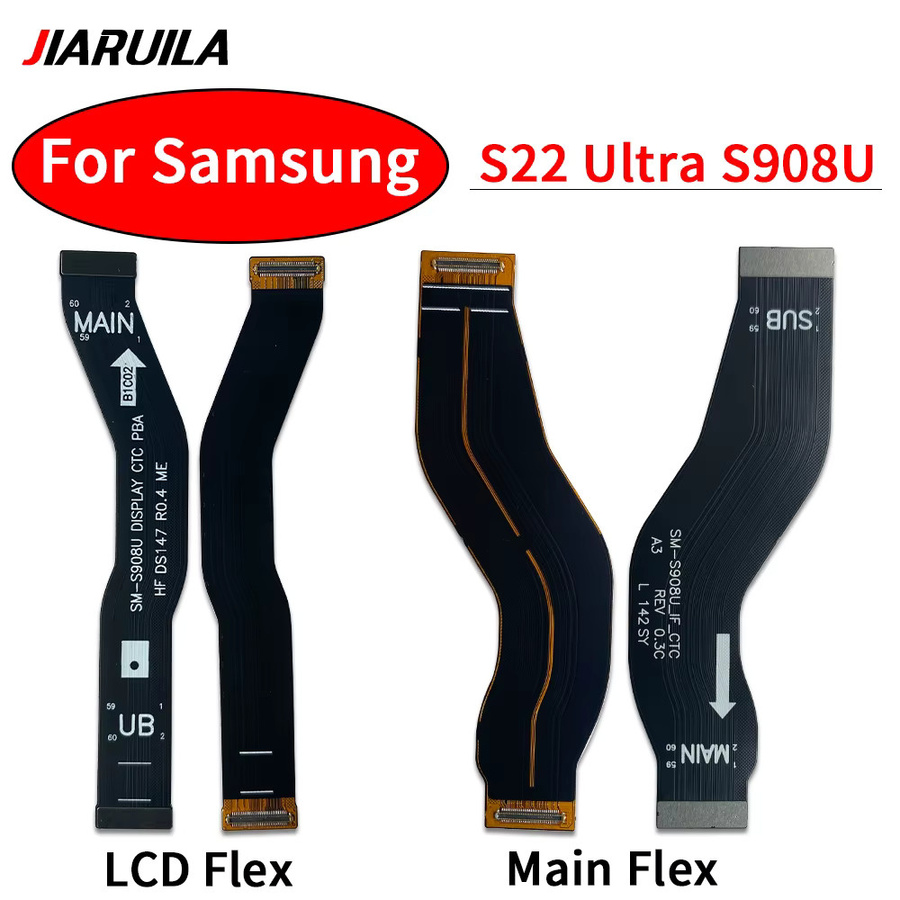 Samsung Haupt-Flexkabel für S22 5G S901U S901B S22 Plus 5G S906B S22 Ultra S908U Wifi Connect Mainboard zum LCD-Bildschirmband in Schwarz - Bild 4