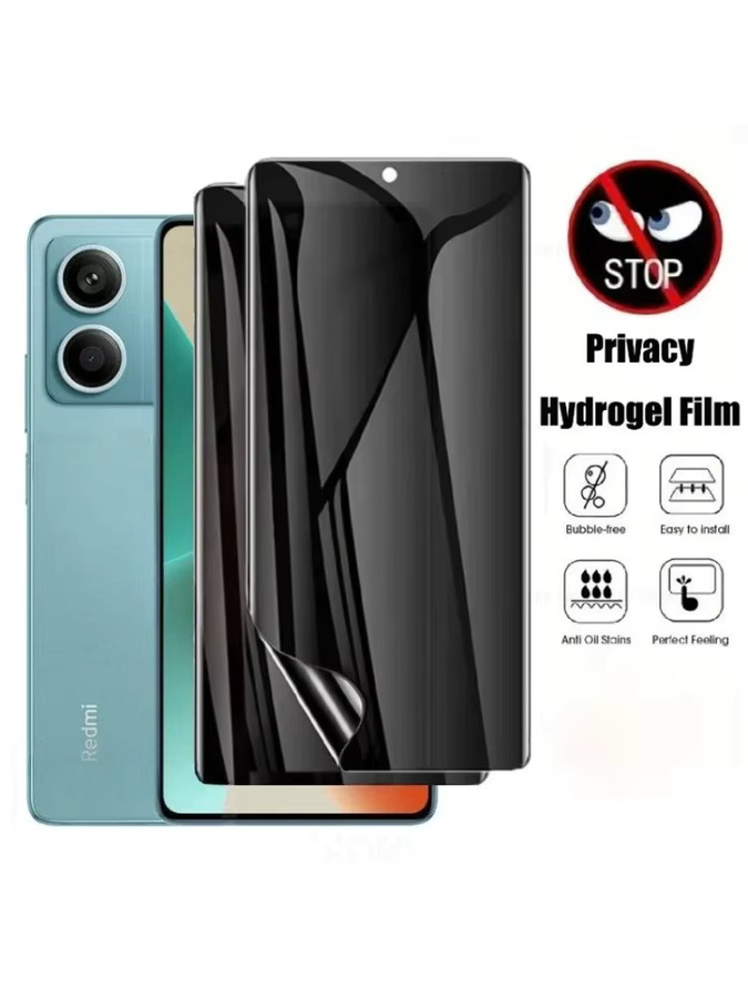Xiaomi Anti-Spion Displayschutzfolie Privatsphäre Hydrogelfolie für Redmi Note 14 13 12 11 Pro Plus 12S 11S 14C 13C 12 10A 9C - Bild 6