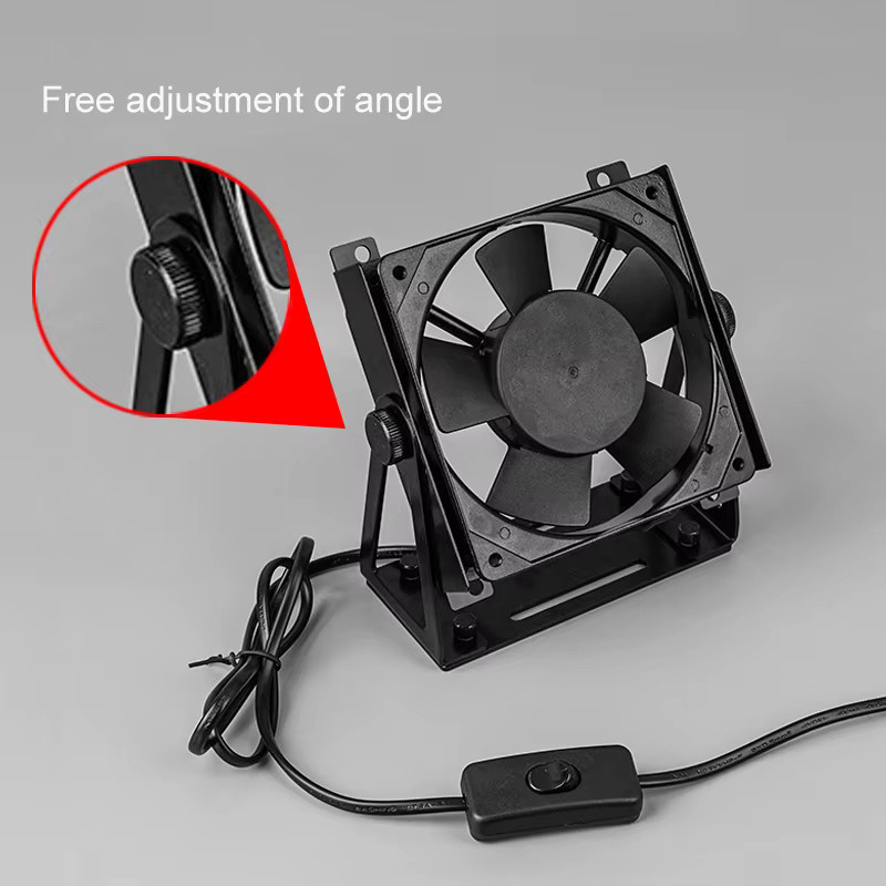 RGEEK Multifunktionaler Lüfterhalter für PC-Gehäuse, externe Kühlungslüfter-Halterung für 120 mm und 140 mm PC-Lüfter, 360 Grad drehbar, Schwarz - Bild 3