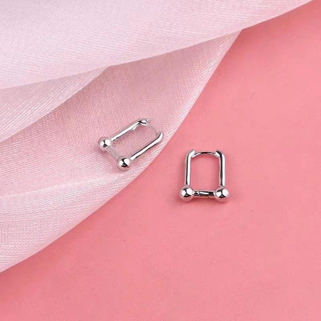 Lucky Star Jewelry Ohrclip, 925 Silber, Hufeisen, Damen - Bild 1