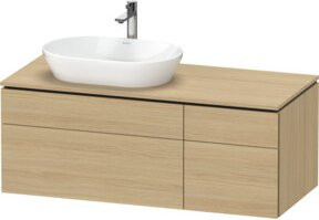 Duravit Waschtischunterschrank L-Cube in Weiß oder Beige, Matt, B/T/H: 122 x 55 x 48,2 cm - Bild 1
