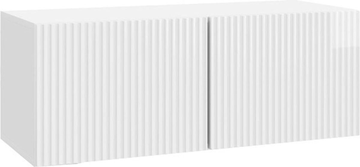 Modernes vidaXL TV-Schrank Wandmontage in Hochglanz Weiß, B/H/T: 78,5 x 30 x 31 cm - Bild 1