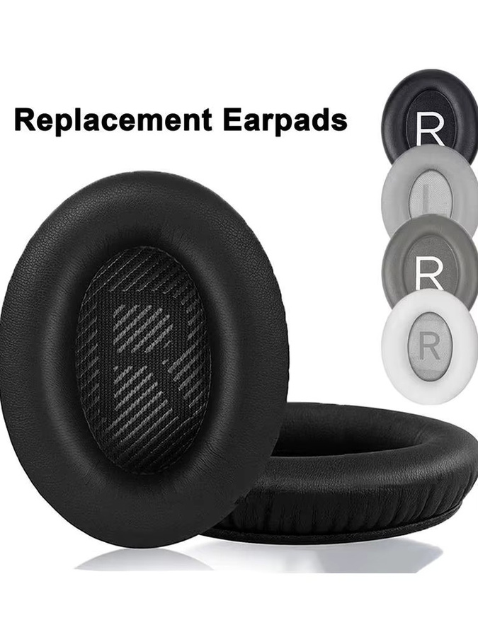 2 Stück Ersatz-Ohrpolster für Bose QuietComfort QC2/15/25/35 AE2/2W/2i Kopfhörer aus Memory-Schaum in Schwarz - Bild 5