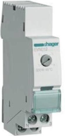 Hager EVN012 Hutschienen Dimmer in Grau für LED, Glühlampen und Halogenlampen - Bild 1
