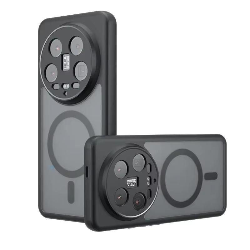 MagSafe Schutzhülle für Xiaomi 15 Ultra, 15T Pro, 14T, 14 Pro und 13 Ultra, Matte Acryl Stoßfeste Magnetische Abdeckung, Schwarz - Bild 5