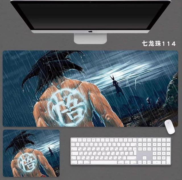 Bandai Dragon Ball Leder-Mauspad in Multicolour als großflächige Gaming-Schreibtischunterlage für E-Sport und Computer - Bild 1
