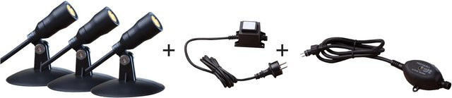 Heissner SMART LIGHT Starter-Set LED-Spots für Teich, Pool und Garten in Warmweiss - Bild 1