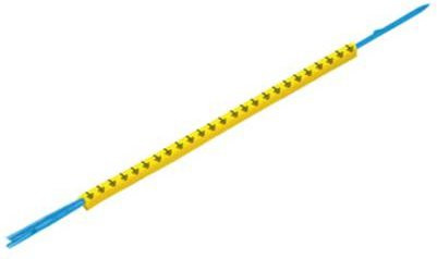 Weidmüller Leitermarkierer CLI R 1-3 GE/SW 1 Kennzeichnungsring in Gelb/Schwarz mit Montagedorn für Außendurchmesser 2,5 bis 5 mm - Bild 1