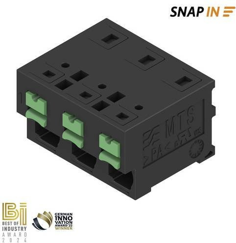 Weidmüller Leiterplattenklemme 4mm² Polzahl 3 Schwarz 23 Stück - Bild 1
