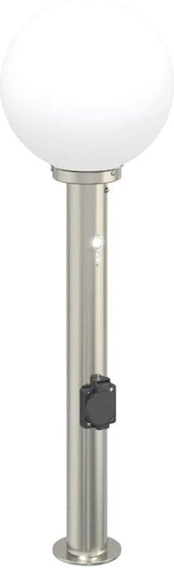 vidaXL Pollerleuchte Edelstahl Silber mit Bewegungssensor und Steckdose, Höhe: 80 cm, IP44 - Bild 1