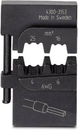 Phoenix Contact Crimpfox-M 25/DIE 1212081 Crimpgesenk für Aderendhülsen 16 bis 25 mm² in Grau - Bild 1