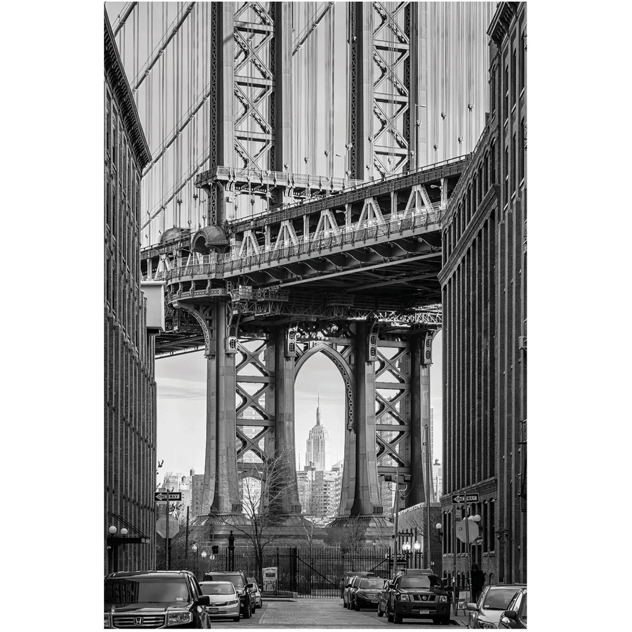 Komar Wandbild Brooklyn Bridge Paper Poster Breite: 50 cm, Höhe: 70 cm - Bild 2