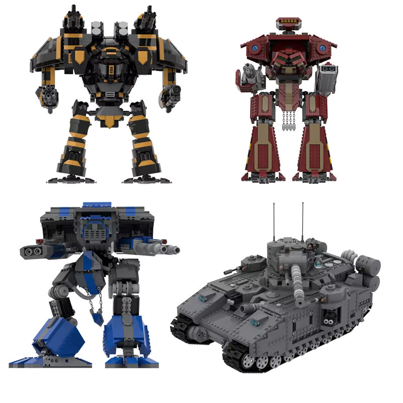 MOCBUILDING Banebladed-Tank Brick, Schwerer Panzer Mecha-Modell, Bausteine - Bild 2