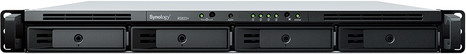 Synology RackStation RS822+ NAS-Server mit 4 Schächten, 2GB RAM, Gigabit Ethernet und USB-C Unterstützung für 1U Rack-Einbau - Bild 1