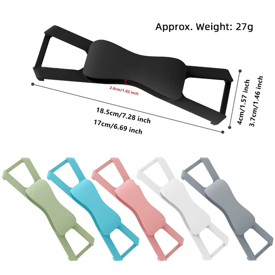 Ergonomische Silikon-Handschlaufe in Pink für Tablets und eReader von 6 bis 10 Zoll, rutschfester Halter für Kindle, Kobo, Boox und Lenovo - Bild 3