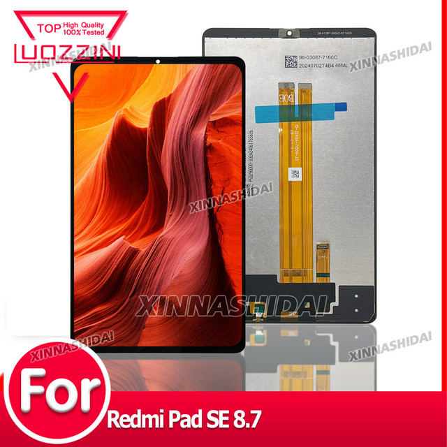 Xiaomi LCD-Touchscreen-Display-Digitizer-Ersatz für Redmi Pad SE 8,7 Zoll in Schwarz - Bild 1