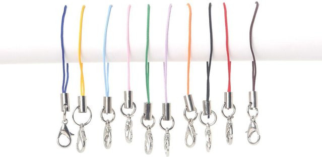 30 Stück Handy-Lanyard-Gurt-Schnüre mit Karabinerverschluss und Schlüsselanhänger für DIY Schmuckzubehör von Home Craftdiy in Bunt - Bild 1