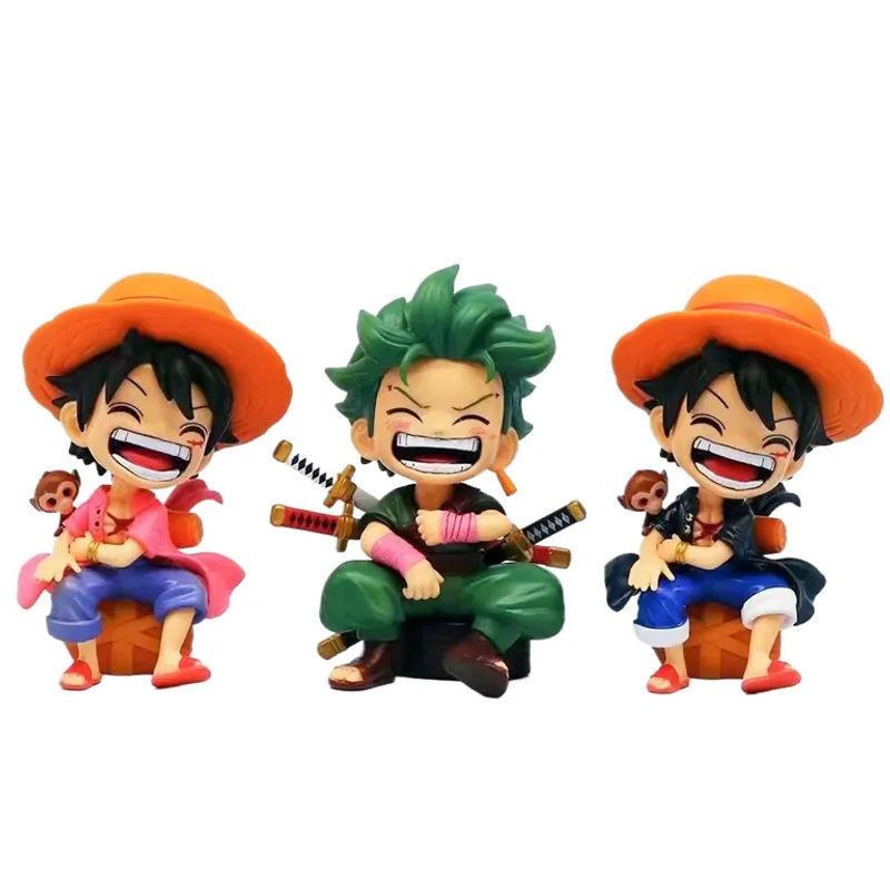 Bandai One Piece Anime Mini-Figuren Q-Version Luffy Zoro Sanji Yamato Ace mehrfarbig aus Kunststoff - Bild 4