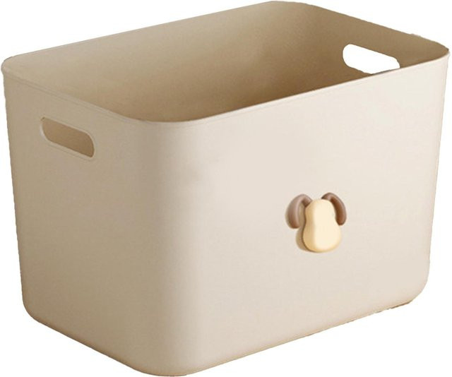 Aufbewahrungsbox von OutsideWorld aus Kunststoff mit Deckel in Beige - Bild 1
