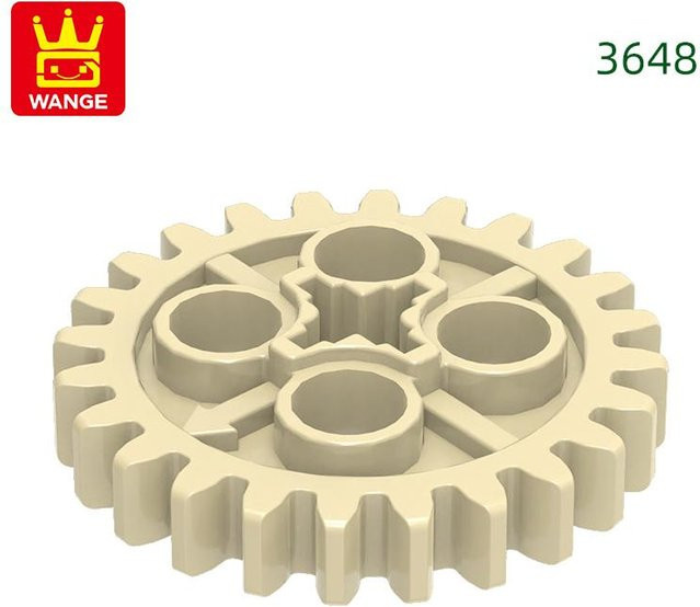 Yiran toy 24 Zahnräder Schneckenblock, Montagebausteine, 72-teiliges Set, ab 6 Jahren - Bild 1