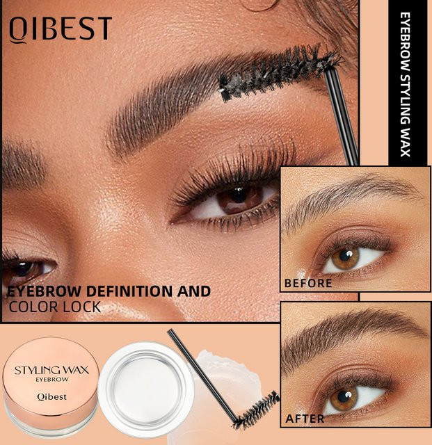 QIBEST Augenbrauen-Styling-Gel, farblos, Damen - Bild 1
