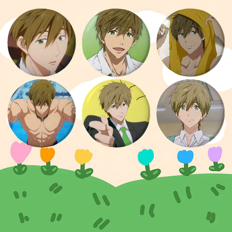Brosche T-Tachibana M-Makoto Anime, Reversnadel - Bild 2