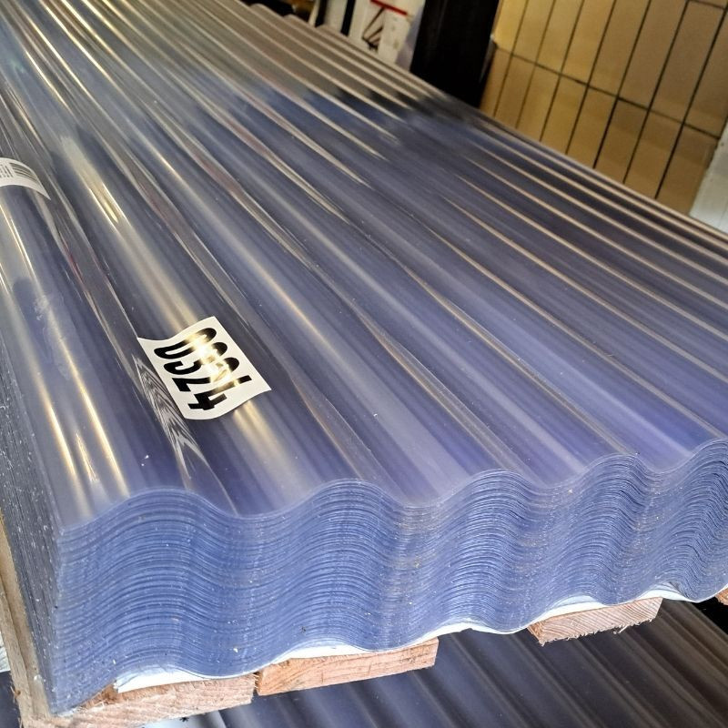 Friedrich von Lien AG Wellplatte aus PVC in klar, B/H: 90,0 x 200,0 cm, Stärke: 0,7 mm - Bild 1