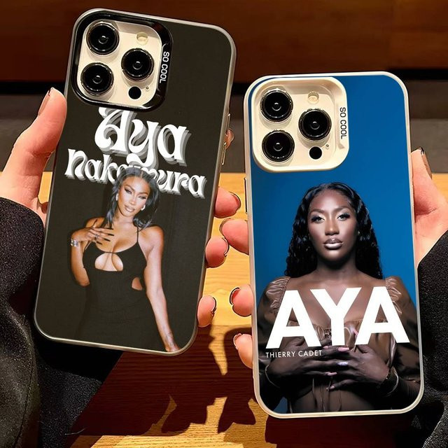 Singer A-Aya Nakamura Handyhülle mit Plating Advanced Schutz für Apple iPhone 11 12 13 14 15 16 Pro Max Plus - Bild 1