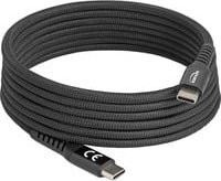 Delock USB-C 2.0 Kabel mit magnetischer Textilummantelung in Schwarz - Bild 1