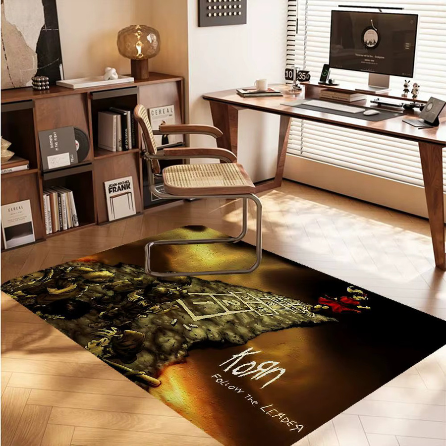 Potdemiel Rock Band Room Mat, rutschfeste und wasserabsorbierende Streifenmatte in Multicolour - Bild 2